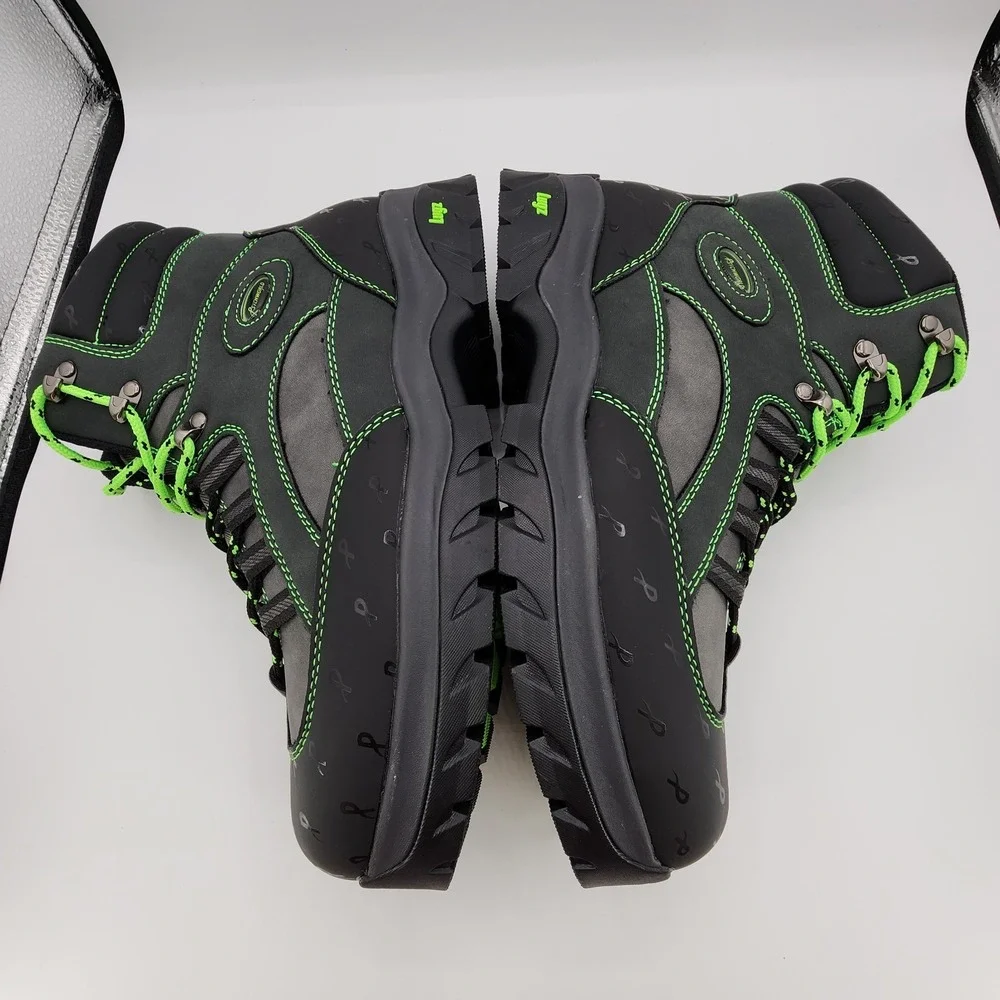 Lugz x Psychworld Ridgeline Chukka Boots Men 12 Black & Green Lace Up NEW in Box